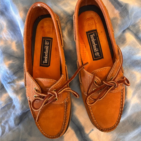 Timberland Women's Brown Leather Boat Shoes - Picture 7 of 7